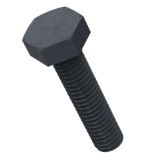 7/16'' UNC Hex Head Screw Black Oxide (5/8'' - 1-3/4'') - TVS - Pack of 100