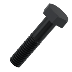 7/16'' UNC Hex Head Bolt Black Oxide (1-1/4'' - 5-1/2'') - TVS - Pack of 100