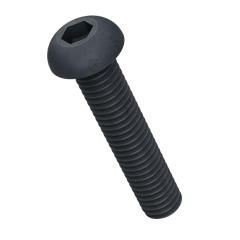 M6 Button Head Socket Screw Black Oxide (8mm - 45mm) - TVS - Pack of 400