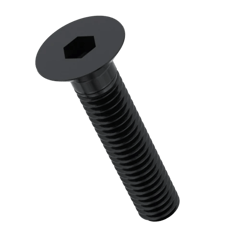 M6 CSK Head Screw Black Oxide (8mm - 50mm) - TVS - Pack of 400