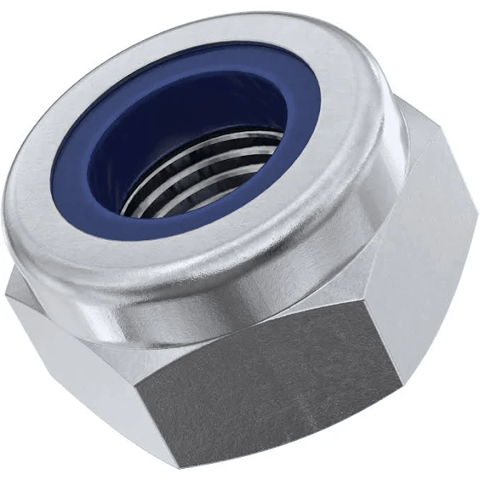 TVS Hex Sunlock(Nylock) Nuts M6 x 1-(DIN- 982)-918061110-0300