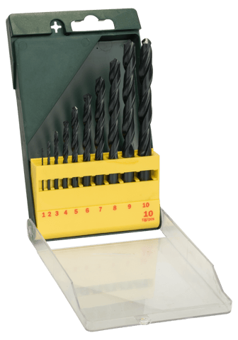 Bosch 10-Piece HSS-R Metal Drill Bit Set