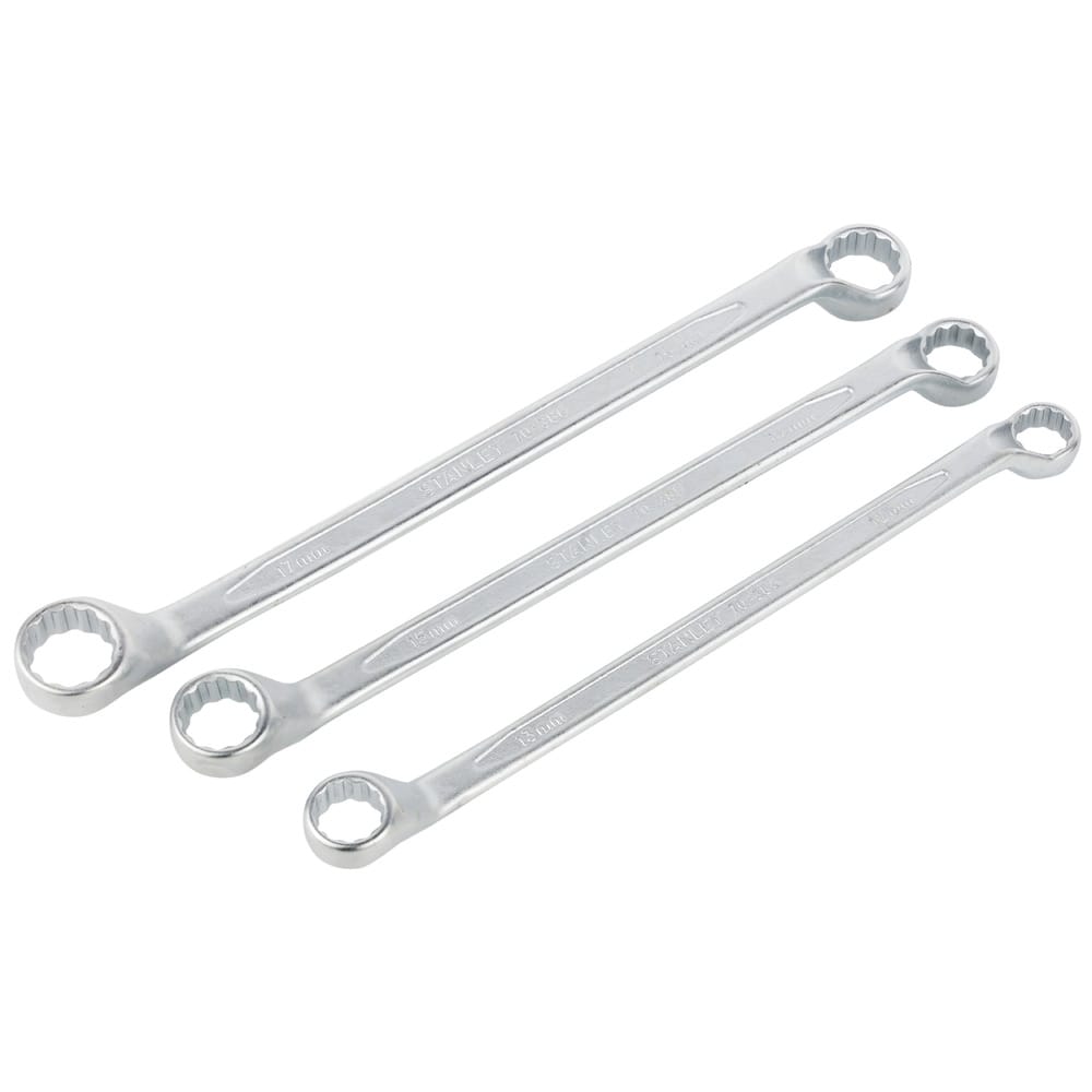 STANLEY 12 pc Shallow Offset Bi-Hexagonal Spanner Set (6x7mm-30x32mm) 70-395E