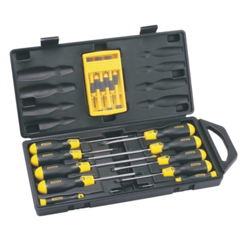 STANLEY 16PC CUSHION GRIP SCREWDRIVER SET- 68-0002C