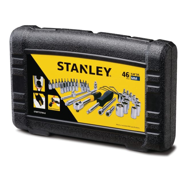 STANLEY 46pc 1/4" Square Drive Socket & Bit Set STMT72794-8