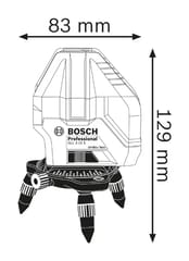 Bosch Line Laser GLL 3-15 X Dimensions