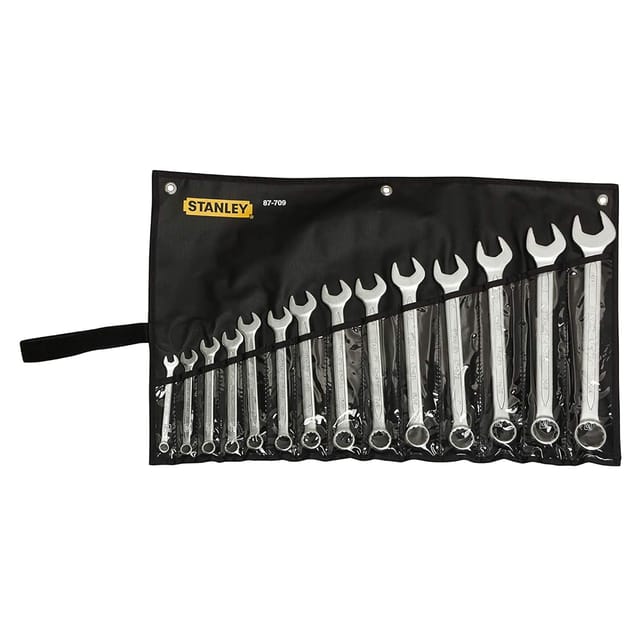 STANLEY 14 pc Slimline Combination Spanner Set (Inches) 1-87-709
