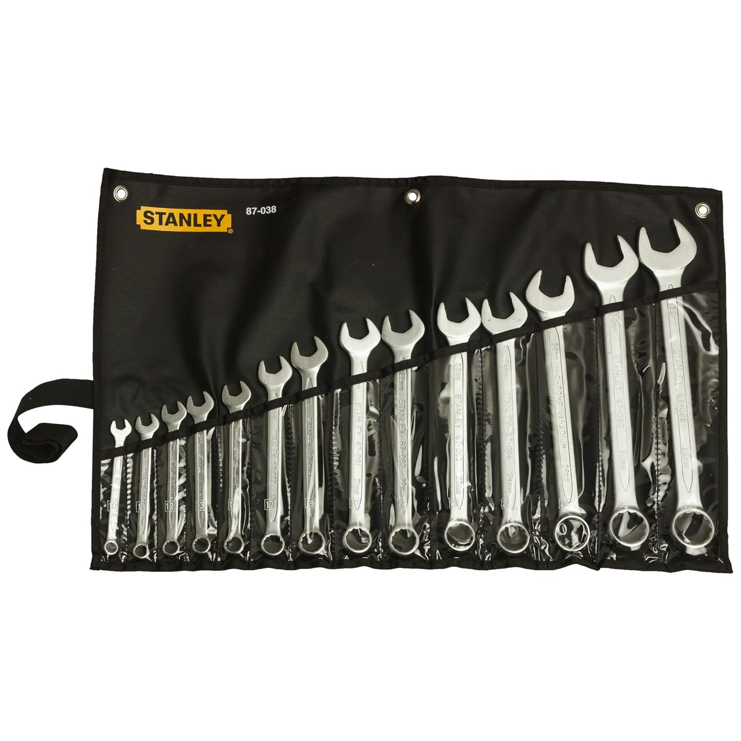 STANLEY 14 pc Slimline Combination Spanner Set (Metric) 1-87-038