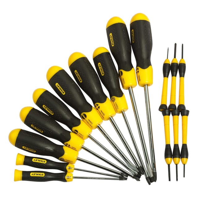 STANLEY 16pc Cushion Grip™ Screwdriver Set 68-0002C