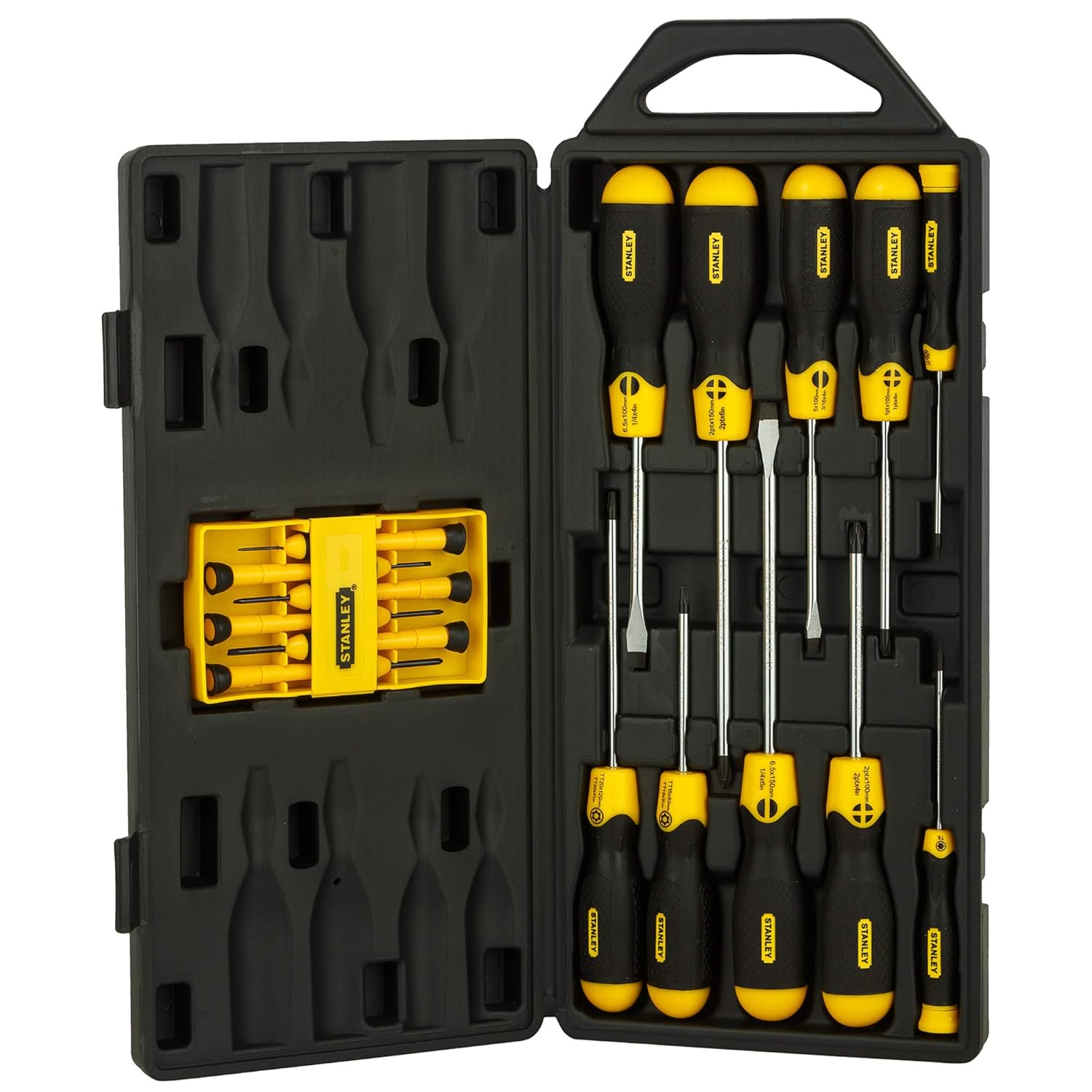 STANLEY 16pc Cushion Grip� Screwdriver Set 68-0002C