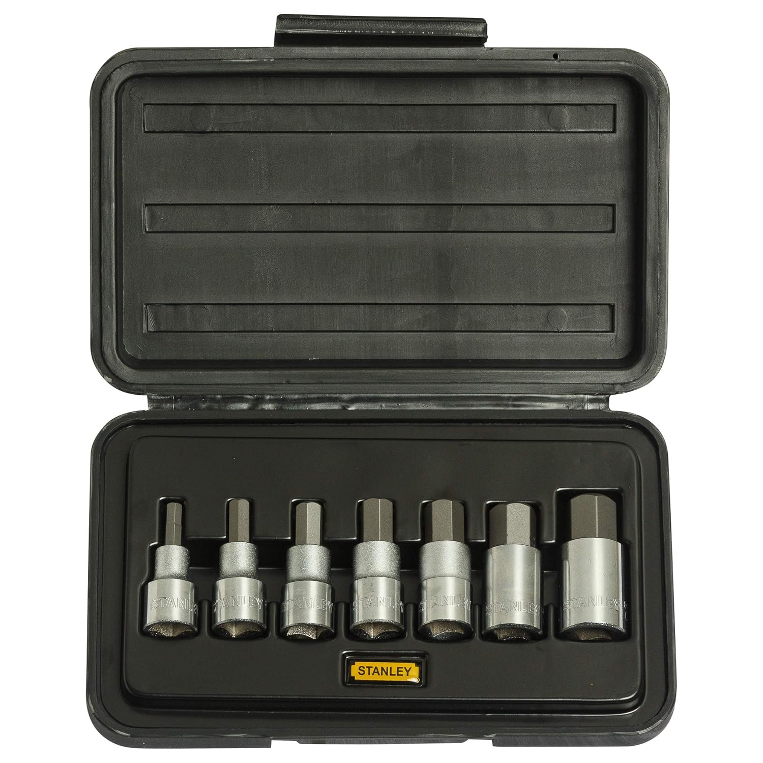 STANLEY 7pc 1/2" Square Drive Hex Bit Socket Set (Metric) 1-89-099