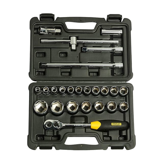STANLEY 24 PCS 1/2 Sq. Drive 6 pt Socket Set - STMT72795-8