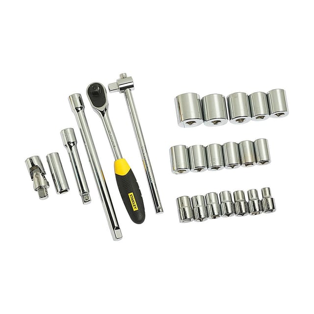 STANLEY 24 PCS 1/2 Sq. Drive 6 pt Socket Set - STMT72795-8