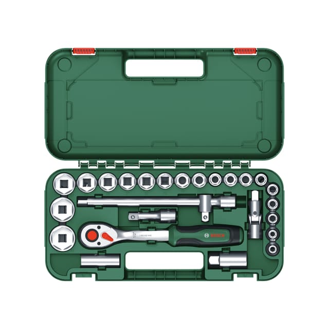 Bosch 25-Piece 1/2" Ratchet Set - 1600A02Z9F