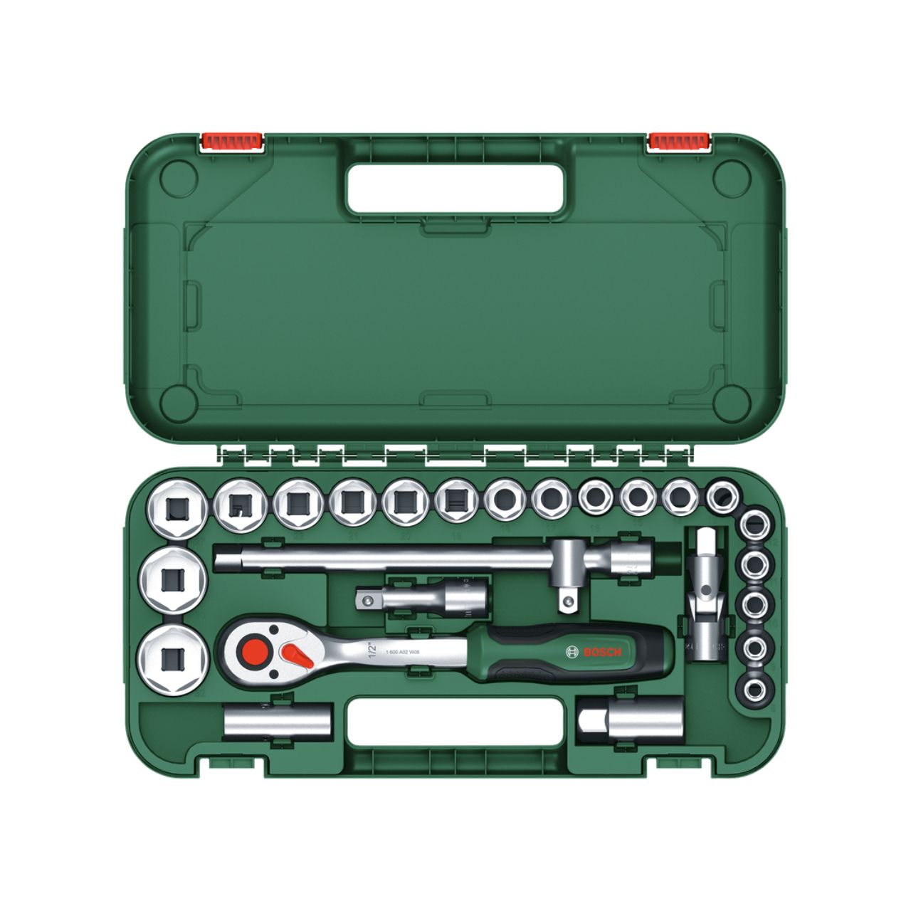 Bosch 25-Piece 1/2" Ratchet Set - 1600A02Z9F